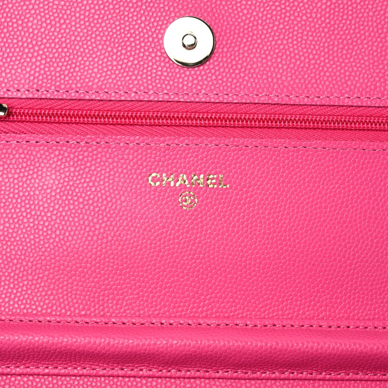 Chanel Caviar Quilted Wallet On Chain WOC Dark Pink 7 of 8