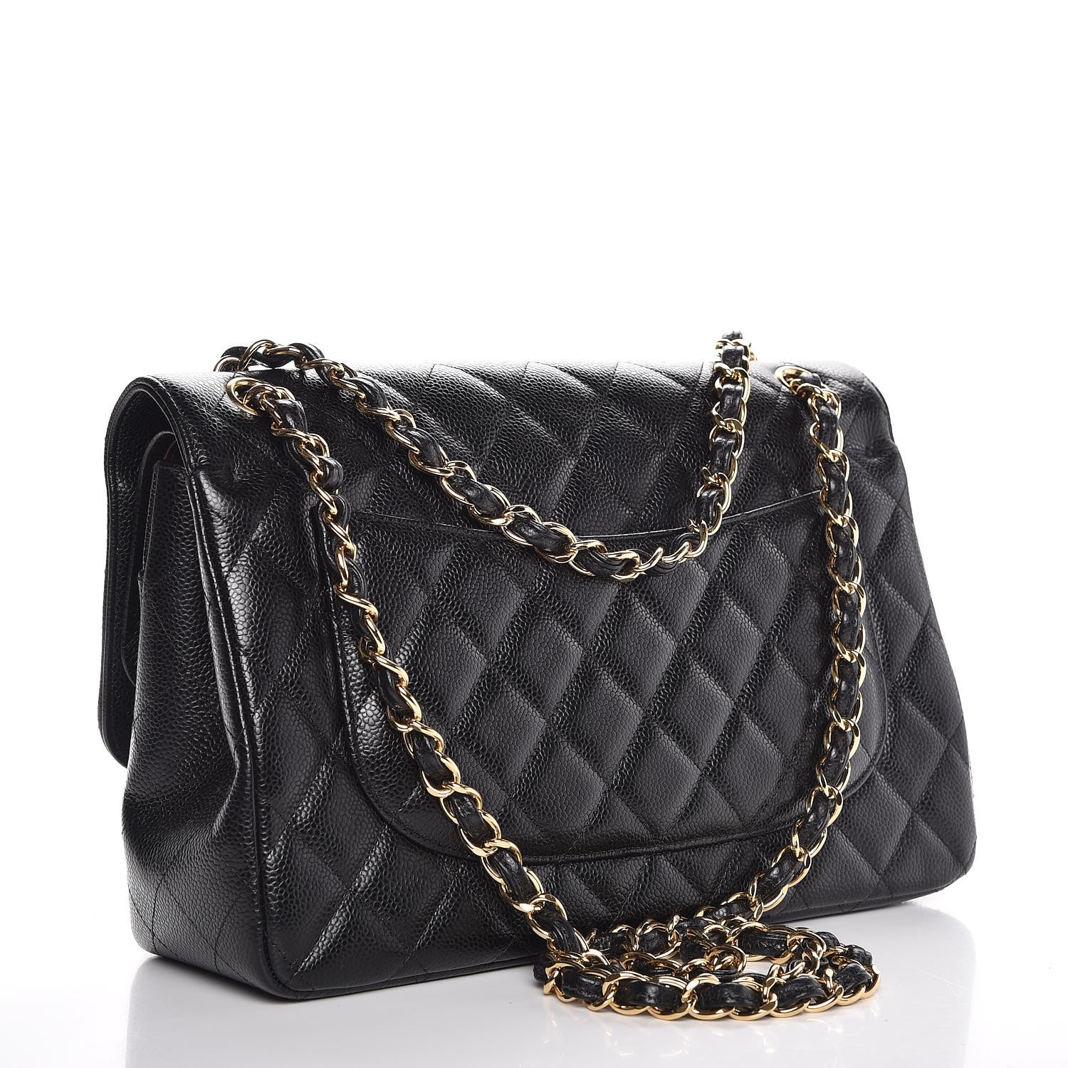 Chanel Caviar Quilted Jumbo Double Flap Black 4 of 8