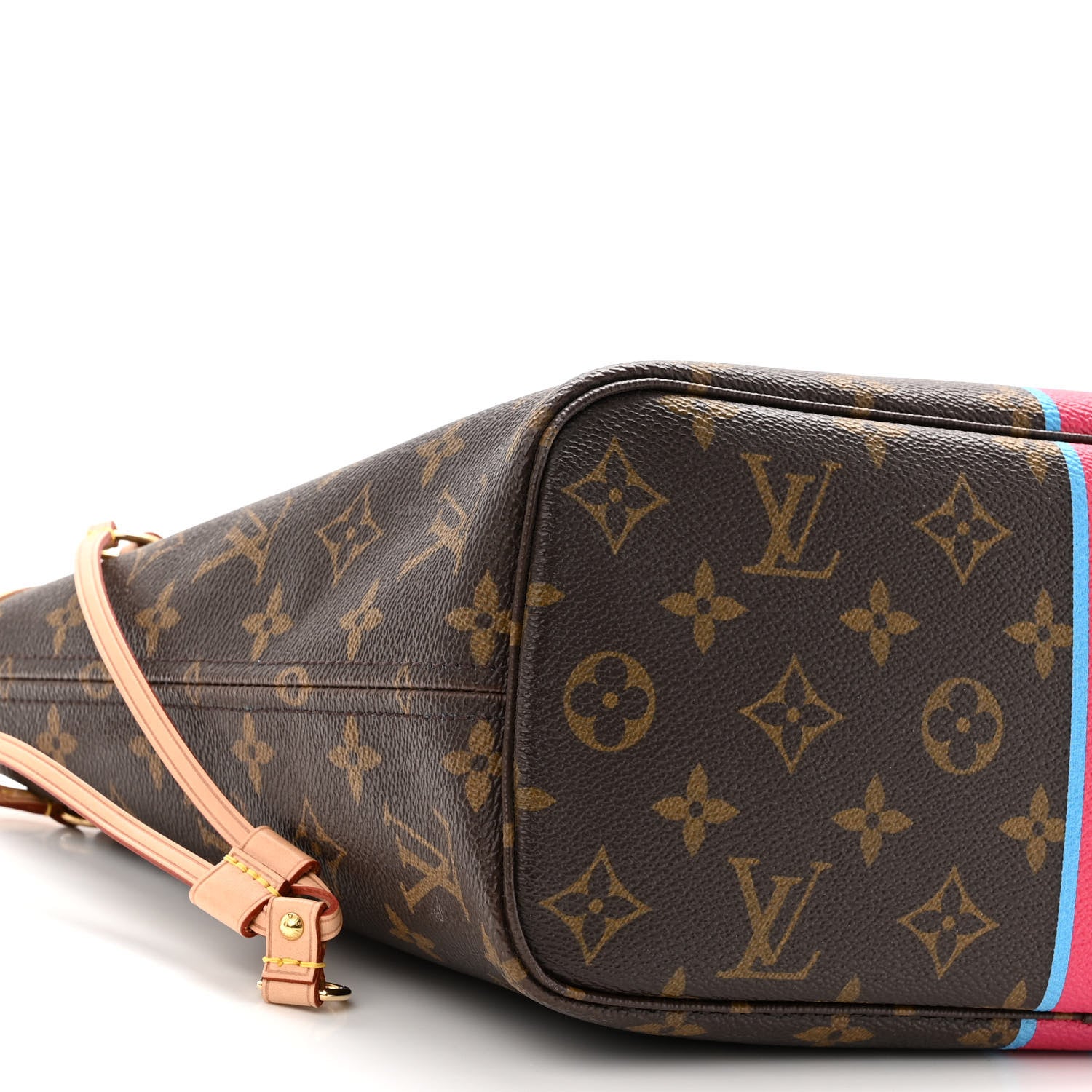 Louis Vuitton Monogram My LV Heritage Neverfull PM Fuchsia Blue Clair 7 of 8