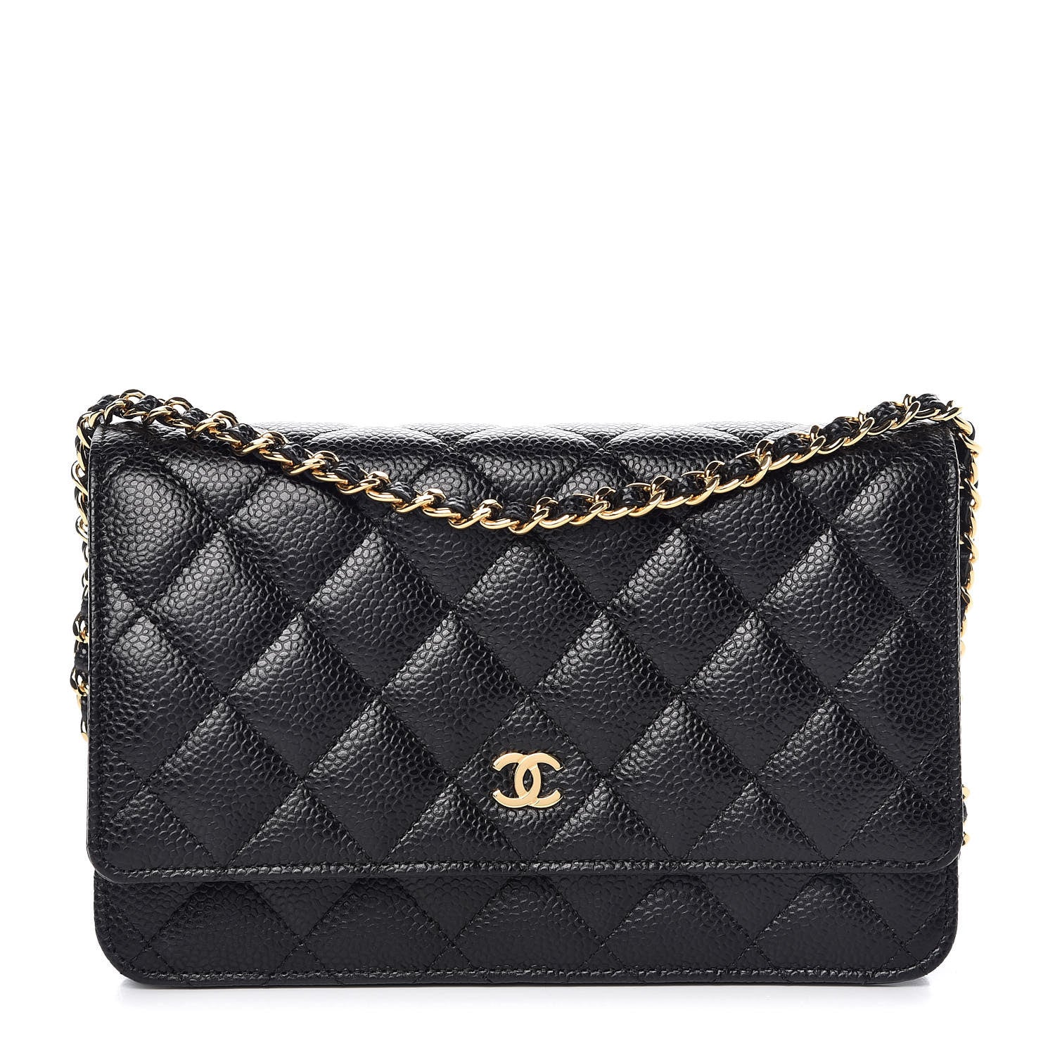 Chanel Caviar Quilted Wallet On Chain WOC Black 1 of 11
