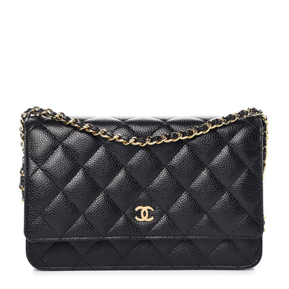 Chanel Caviar Quilted Wallet On Chain WOC Black 1 of 11