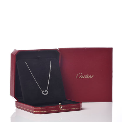 Cartier 18K White Gold Medium Hearts and Symbols Necklace 7 of 7