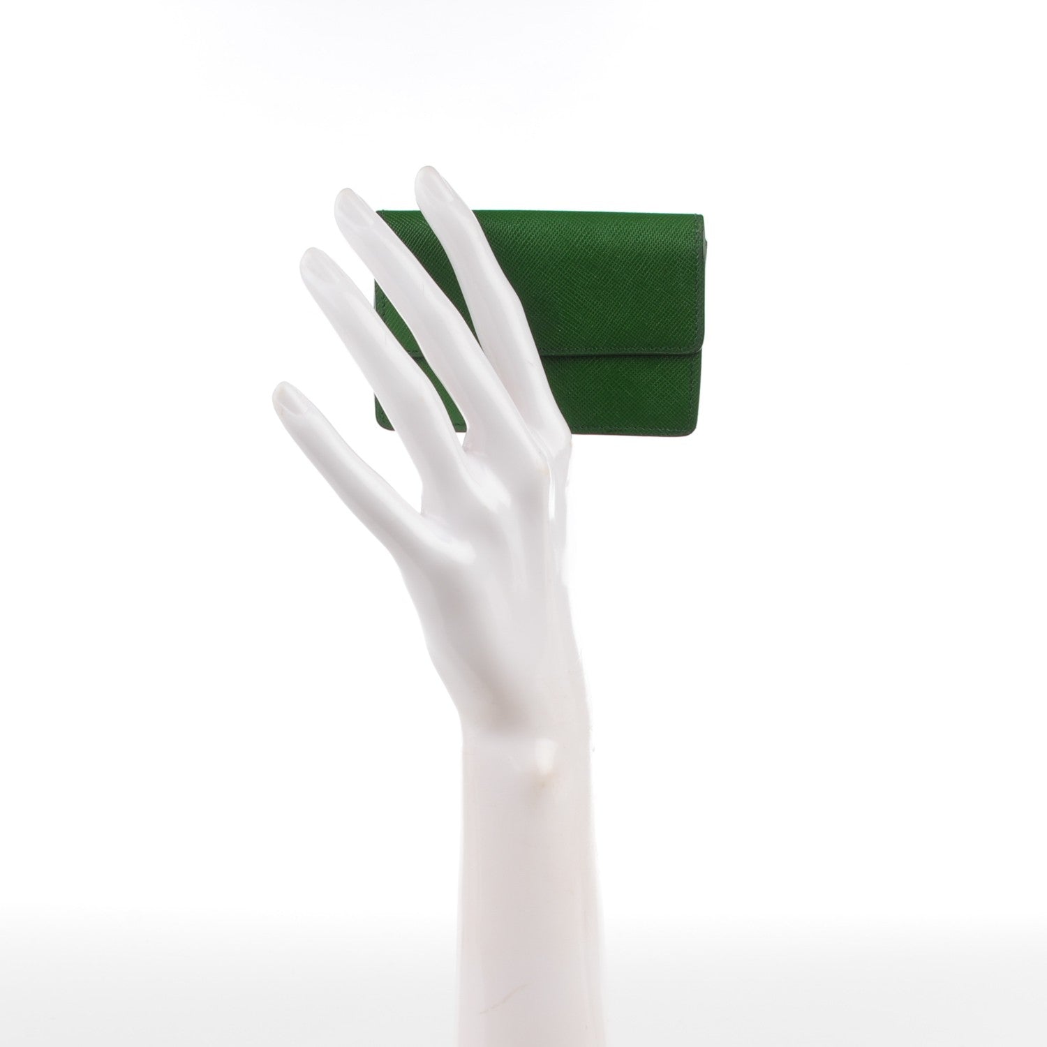Prada Saffiano Card Holder Larice 2 of 8