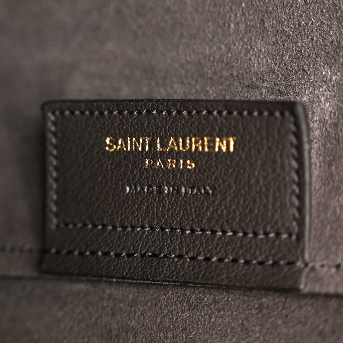 Calfskin Large Shopping Tote Asphalt