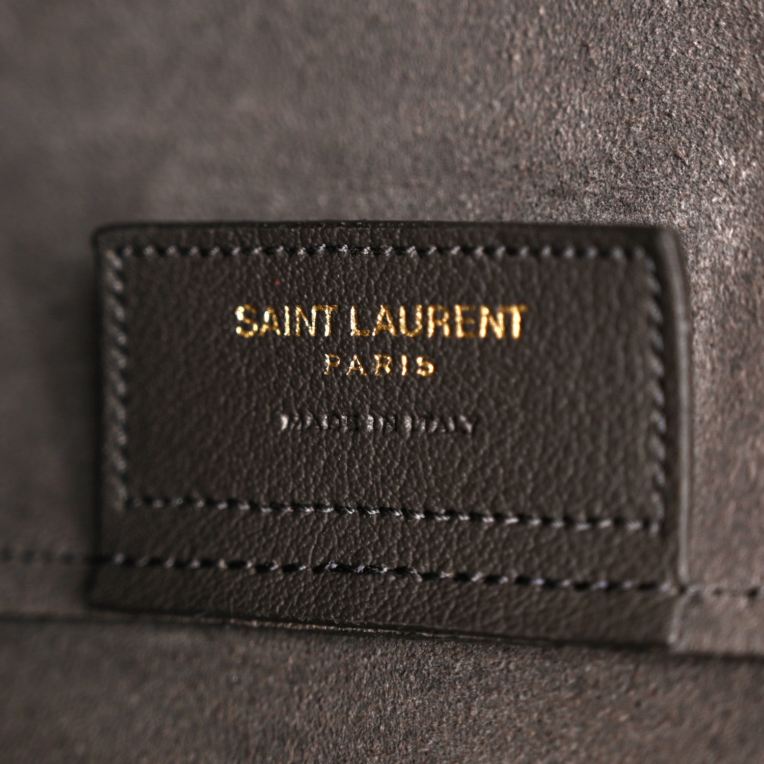 Saint Laurent Calfskin Large Shopping Tote Asphalt 7 of 17