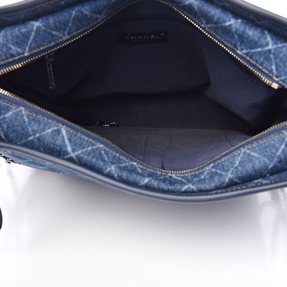 Chanel Denim Calfskin Large Gabrielle Hobo Blue 5 of 12