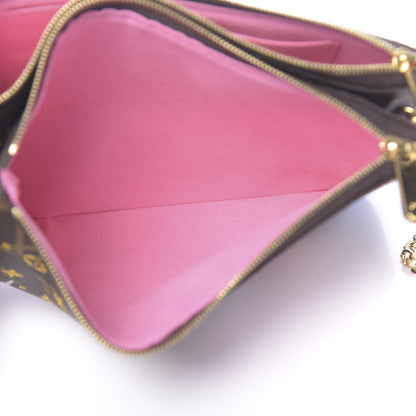 Louis Vuitton Monogram 2019 Christmas Animation Double Zip Pochette 6 of 10