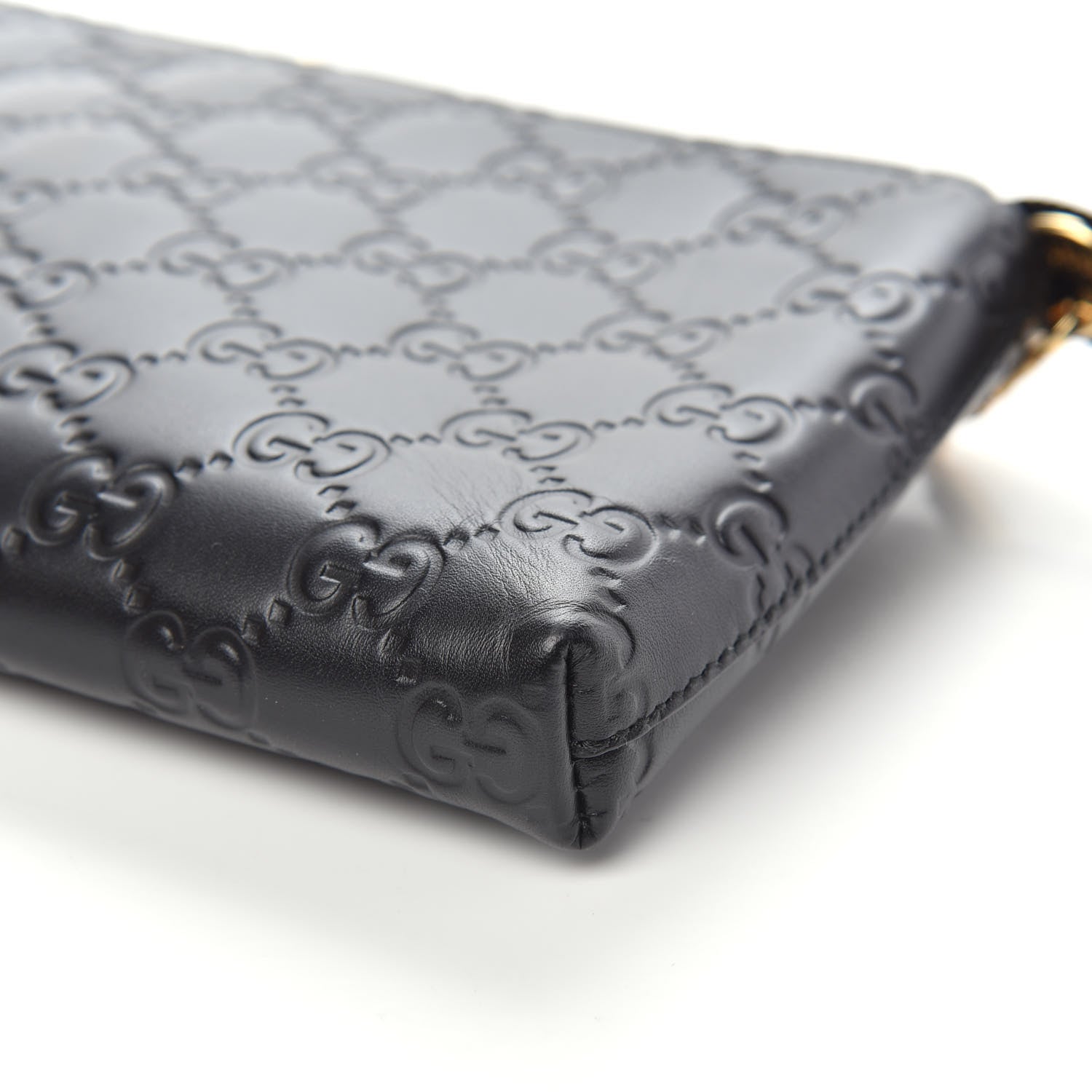 Gucci Guccissima Signature Wrist Wallet Black 8 of 8