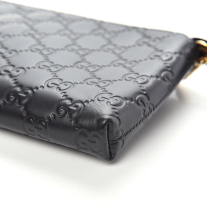 Gucci Guccissima Signature Wrist Wallet Black 8 of 8
