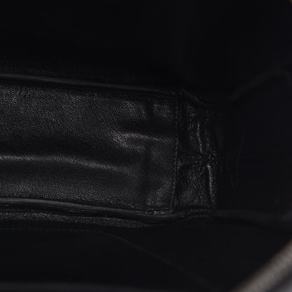 Prada Saffiano Cuir Front Zip Pocket Briefcase Black 11 of 14