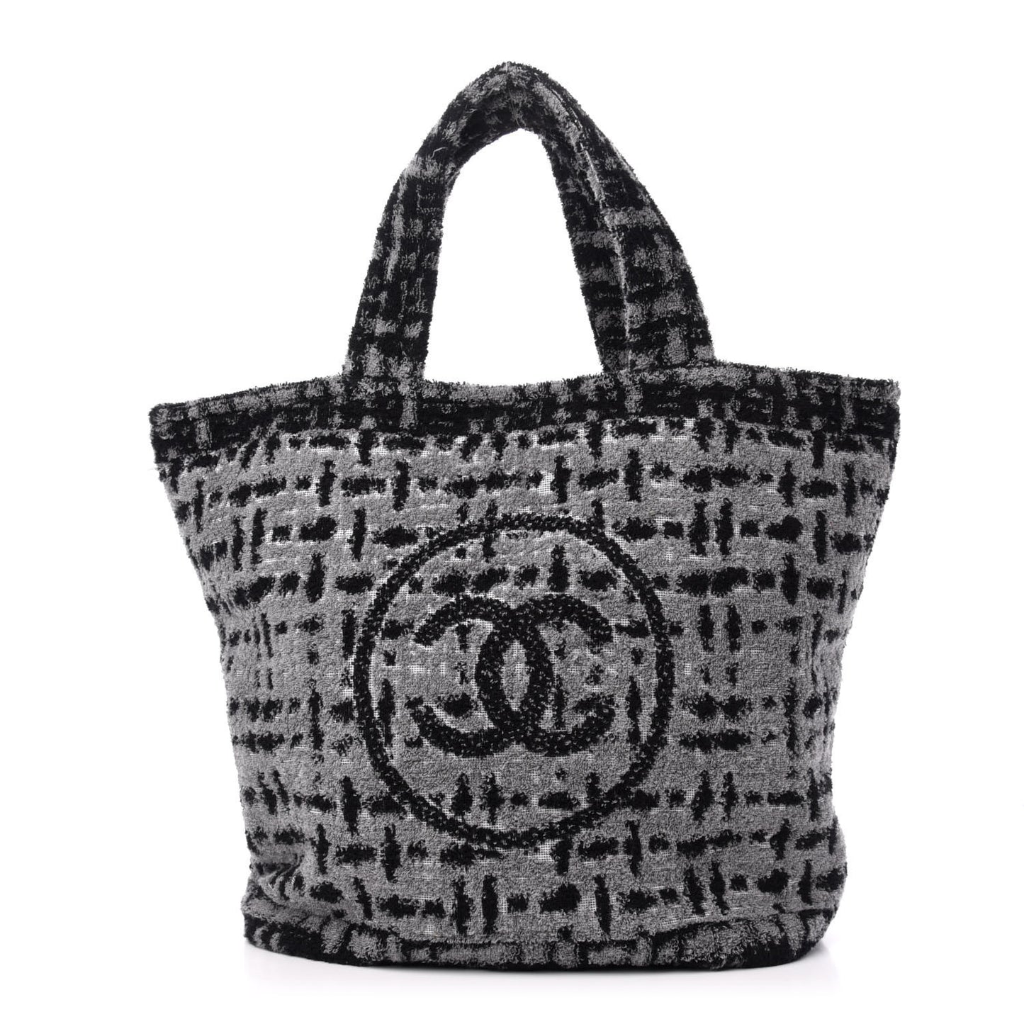 Terry Cotton CC Tote Black Grey