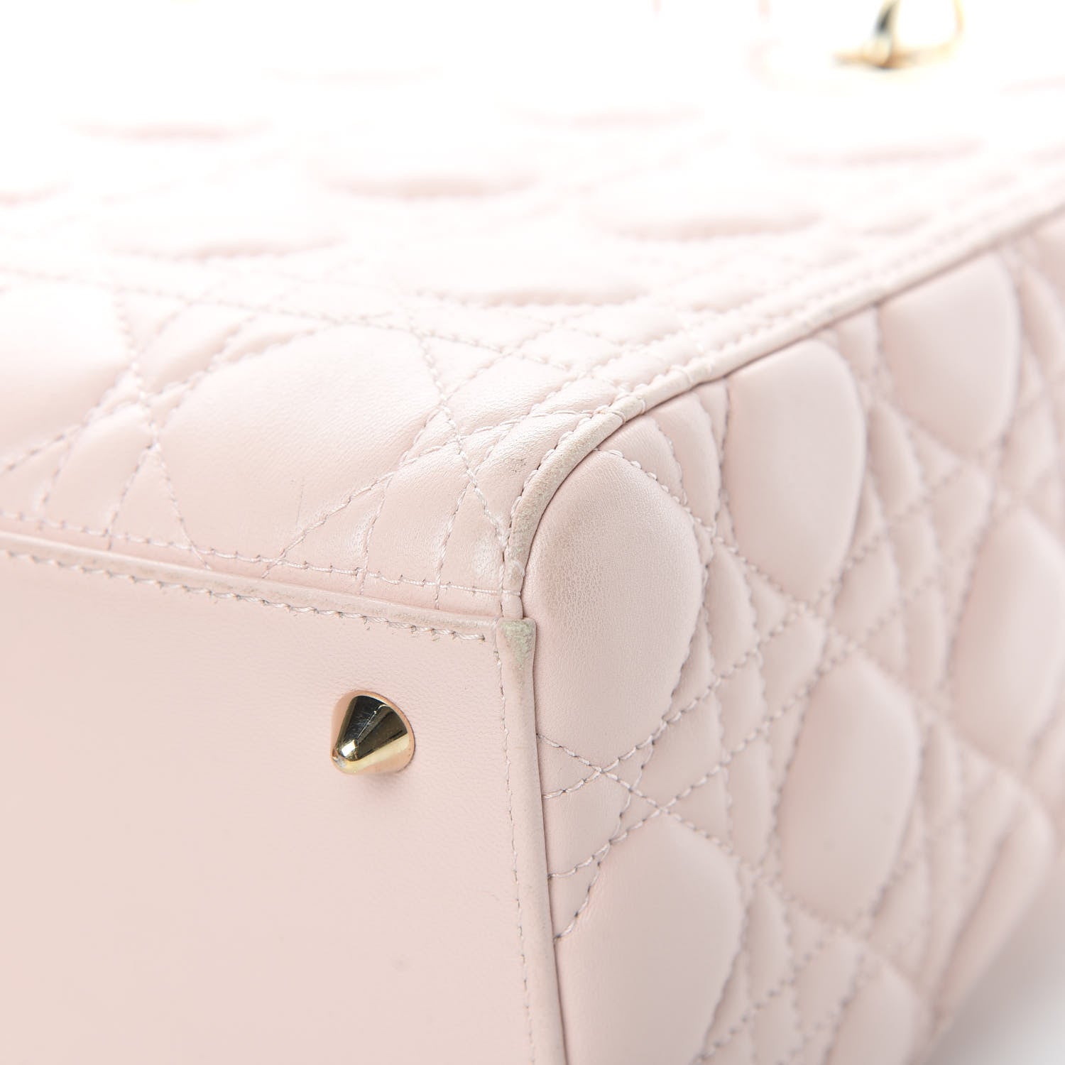 Christian Dior Lambskin Cannage Medium Lady Dior Light Pink 11 of 16