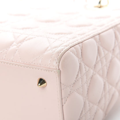 Christian Dior Lambskin Cannage Medium Lady Dior Light Pink 11 of 16
