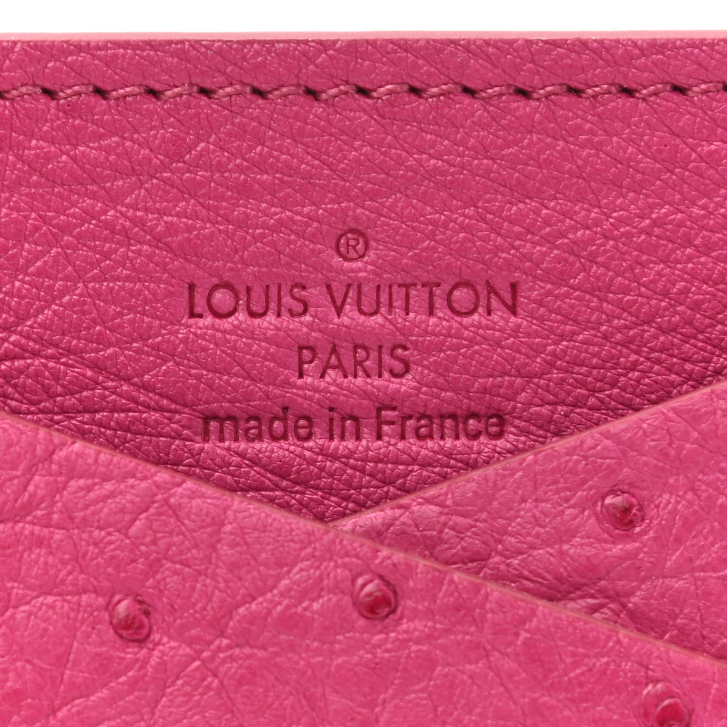 Ostrich Card Holder Berry