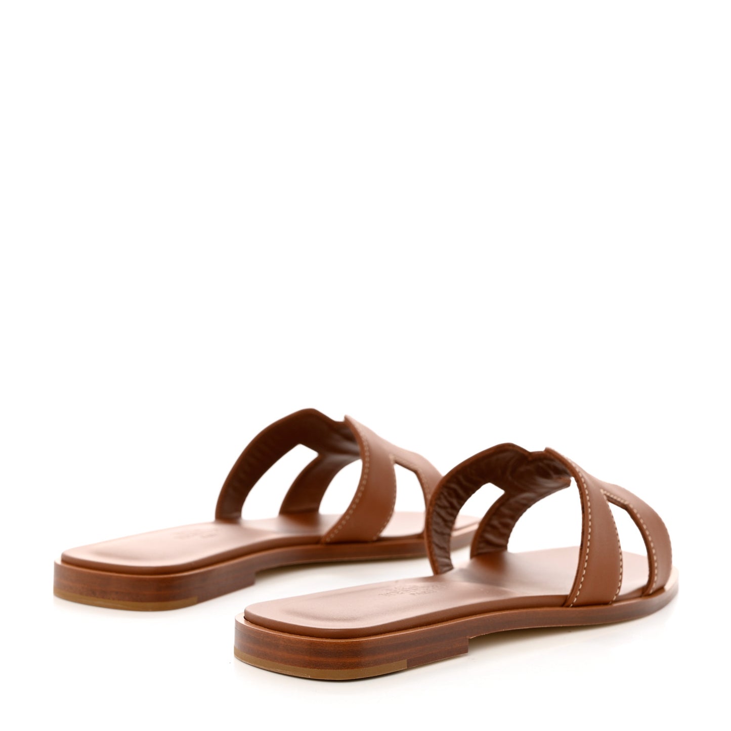 Box Calfskin Oran Sandals 35.5 Gold