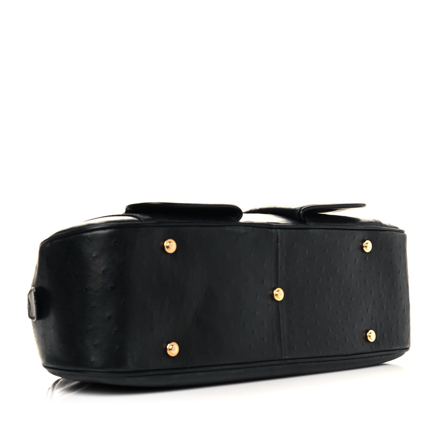 Ostrich Saddle Bowler Black