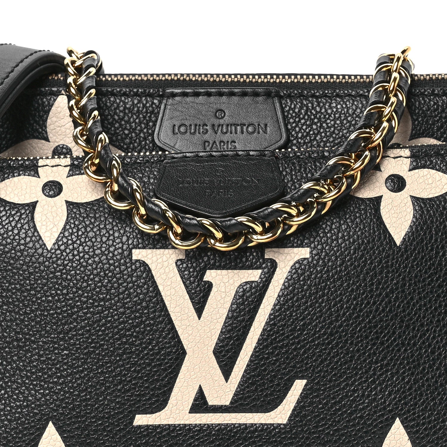 Louis Vuitton Empreinte Monogram Giant Multi Pochette Accessories Black Beige 7 of 9