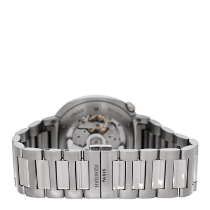 Hermes Stainless Steel 36mm Cut Automatic Watch 3 of 5