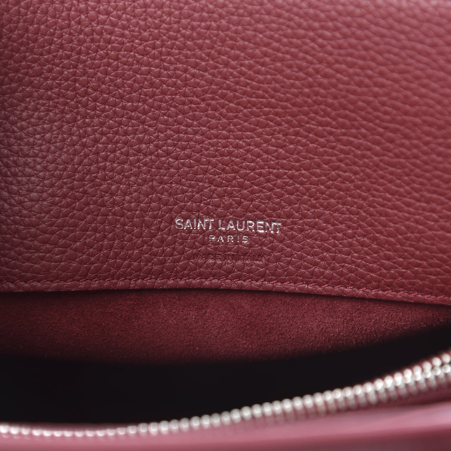 Grained Calfskin Nano Sac De Jour Souple Palissandre