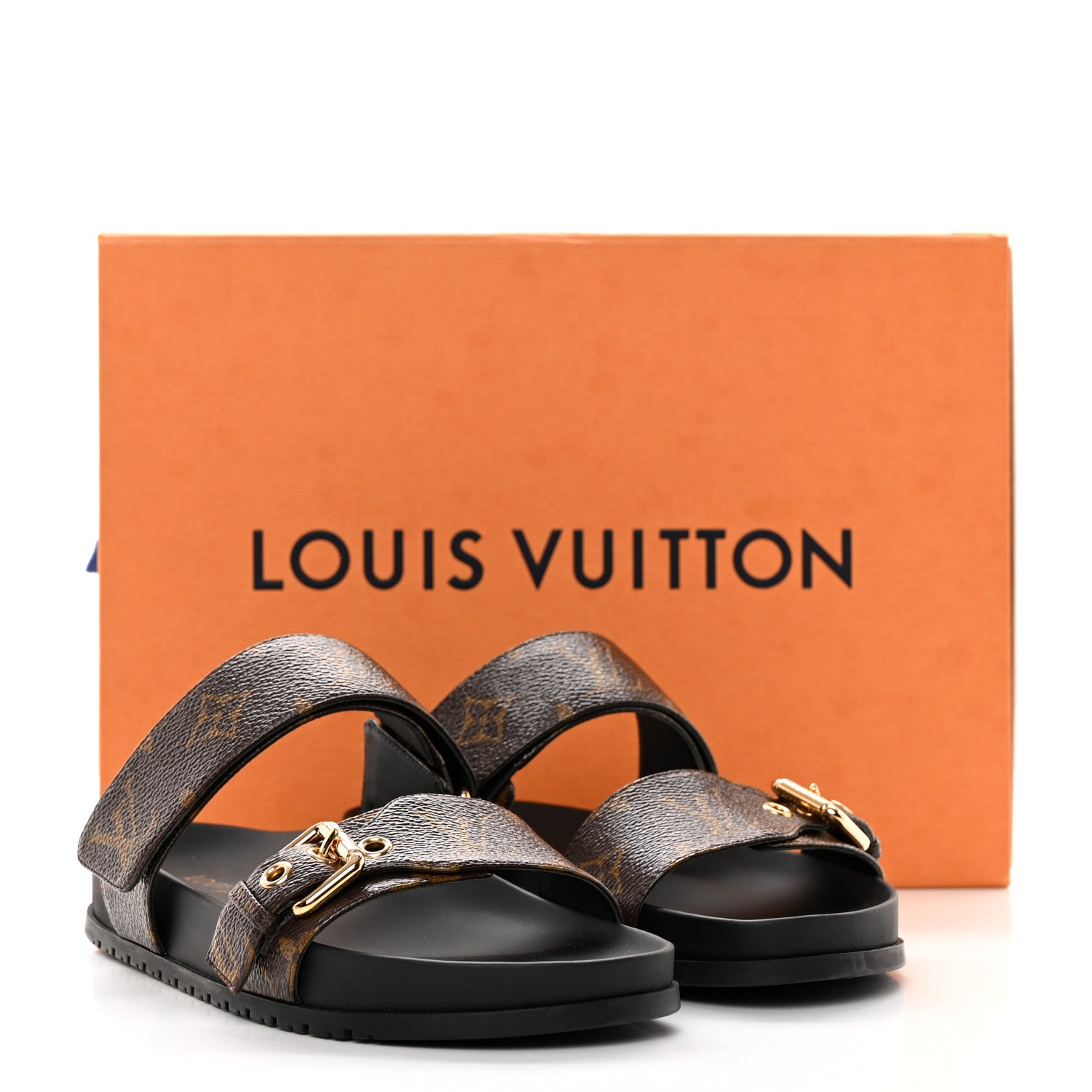 ★Louis Vuitton★ ミュール ブラック 37 Louis Vuitton Monogram Bom Dia Mule Sandals 37 Black 1378885