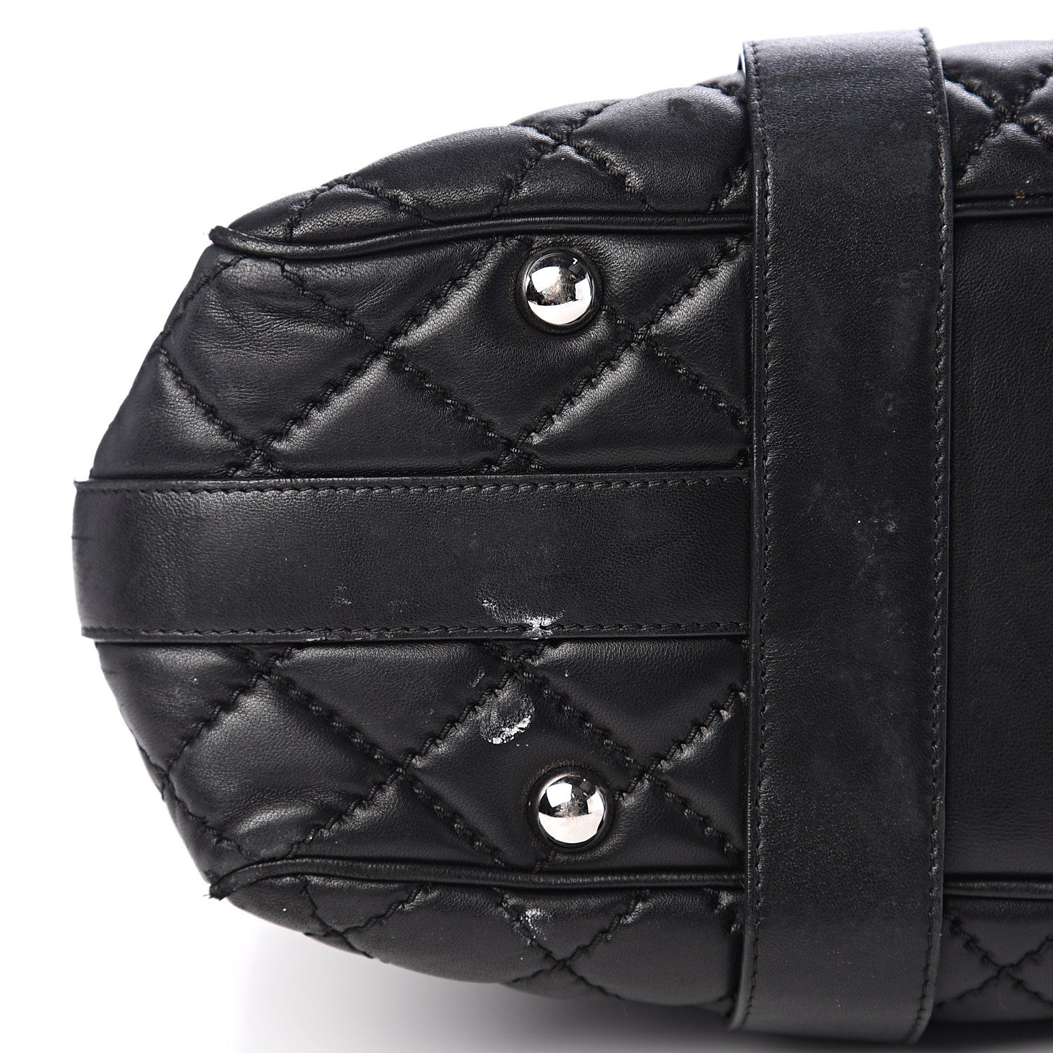Chanel Lambskin Quilted Large Easy Carry Shopping Tote Black 19 of 21