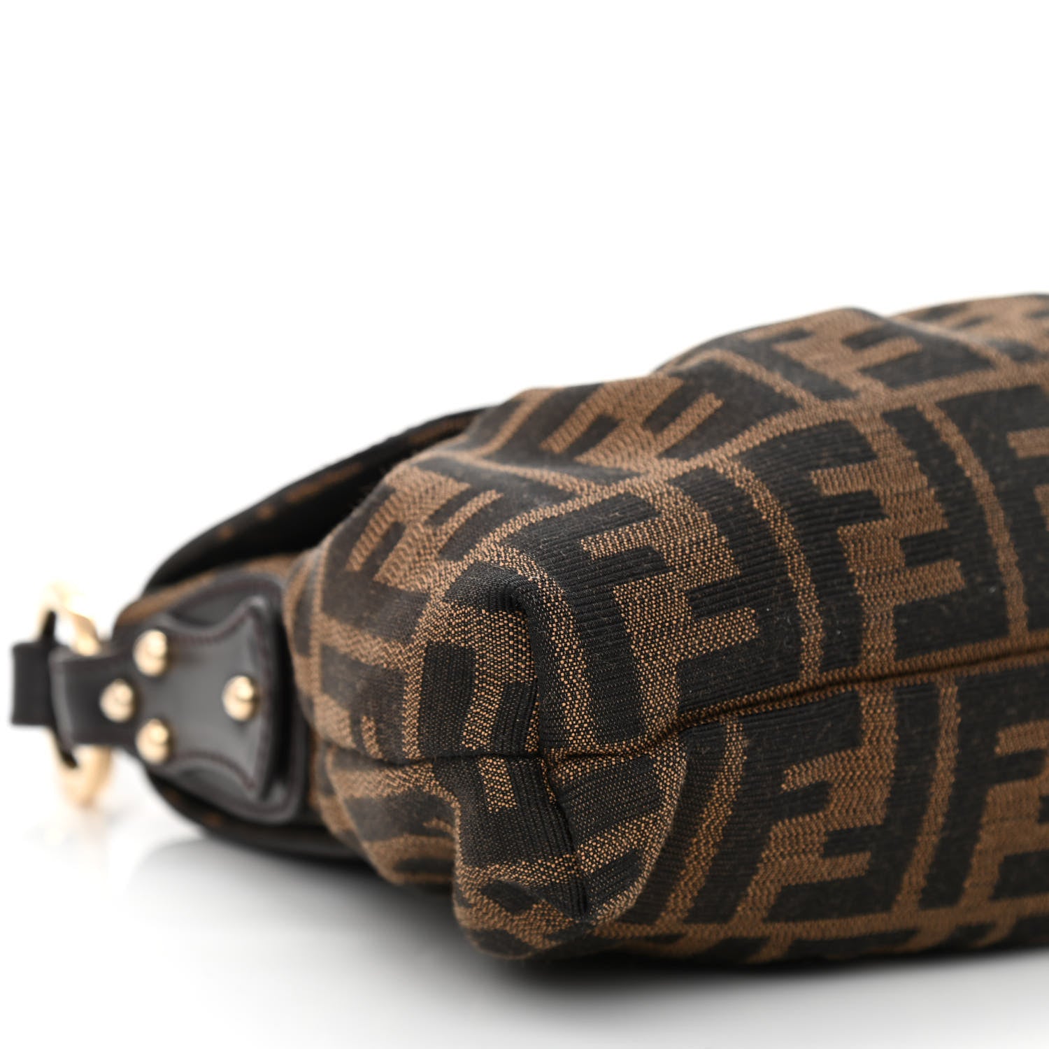 Fendi Zucca Small Chef Shoulder Bag Tobacco 9 of 10