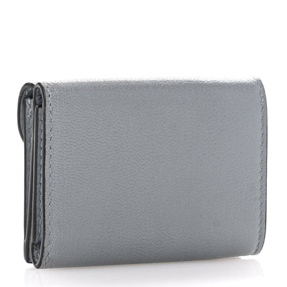 Christian Dior Goatskin Saddle Card Holder Sky Blue 3 of 11