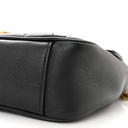 Gucci Calfskin Matelasse Studded Small Pearly GG Marmont Shoulder Bag Black 10 of 13
