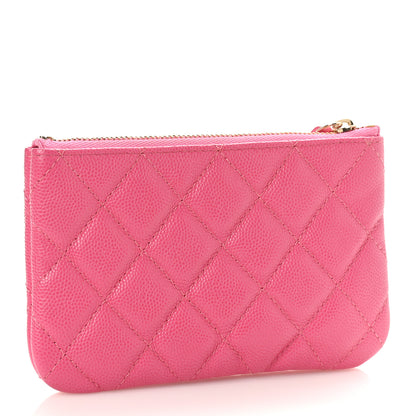 Chanel Caviar Quilted Small Cosmetic Case Pink 3 of 10