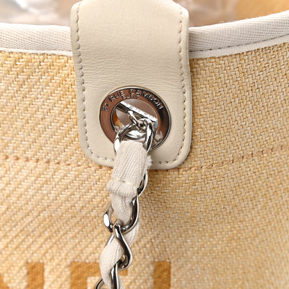 Chanel Woven Straw Raffia Medium Deauville Tote Beige 13 of 13