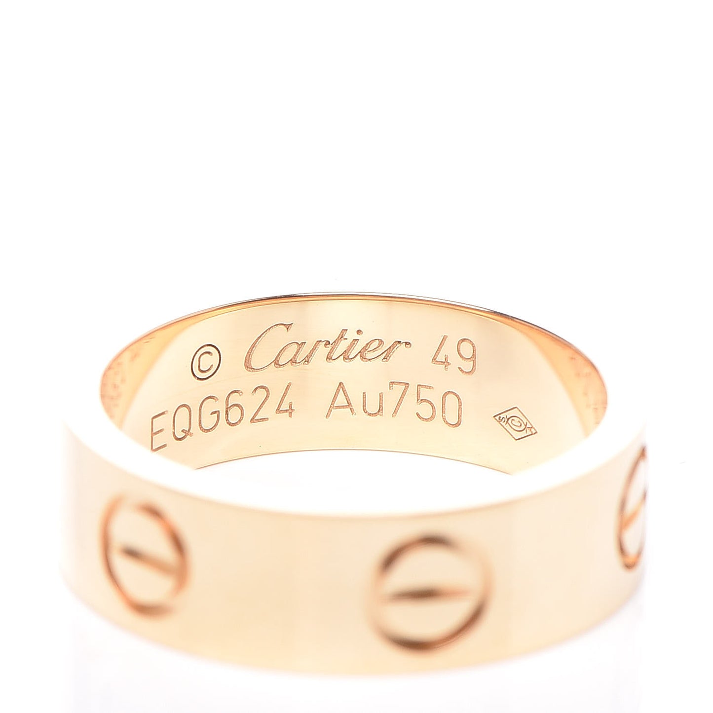 18K Yellow Gold 5.5mm LOVE Ring 49 4.75