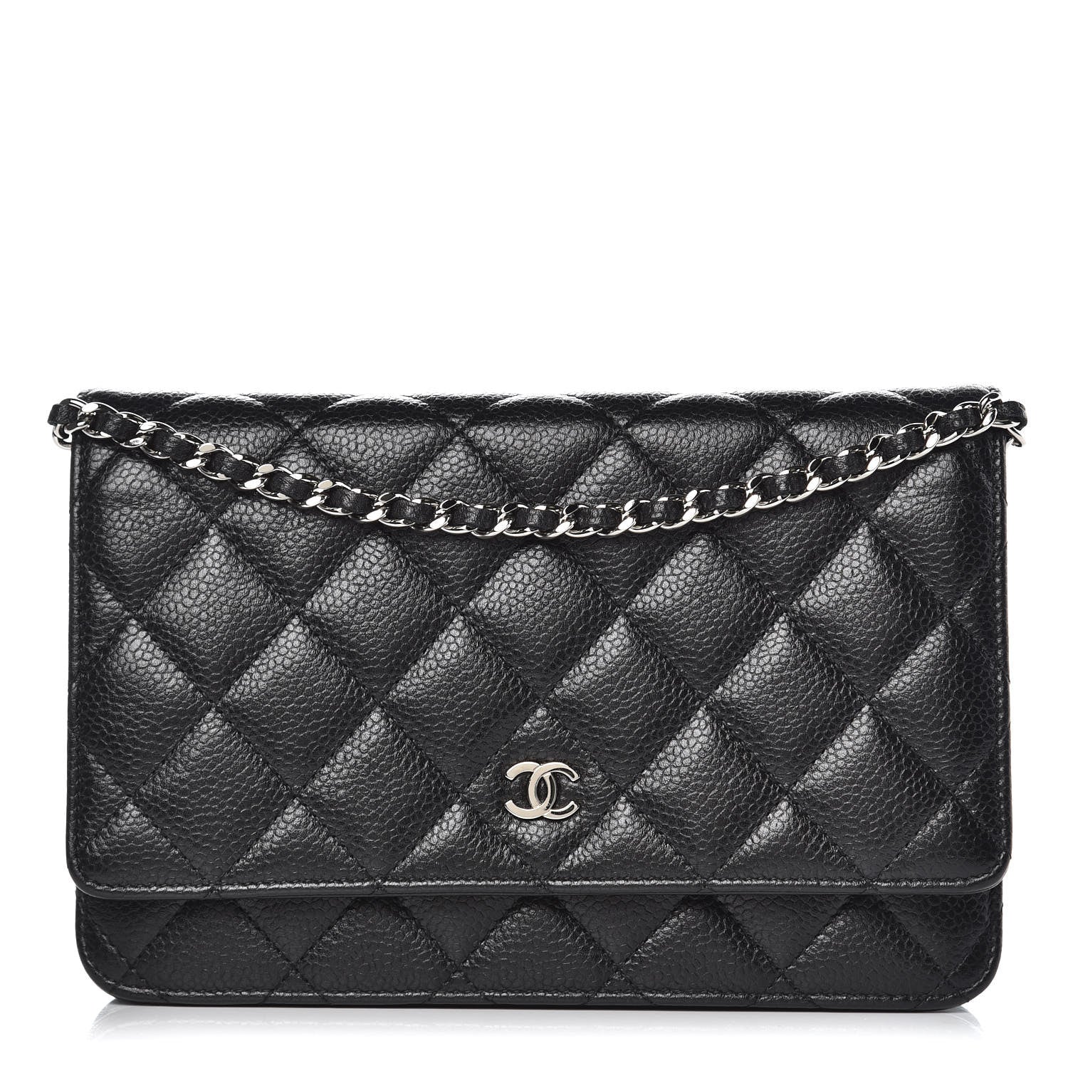 Chanel Caviar Quilted Wallet On Chain WOC Black 1 of 13