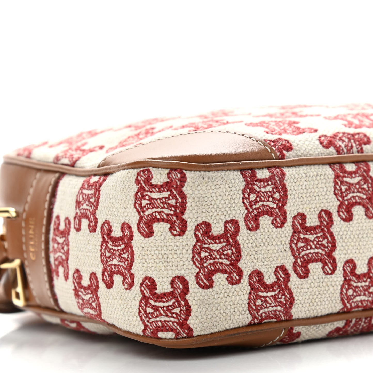 Triomphe Canvas Small Camera Bag Fox Red