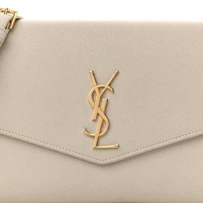 Saint Laurent Grain de Poudre Mini Uptown Crossbody Bag Crema Soft 8 of 14
