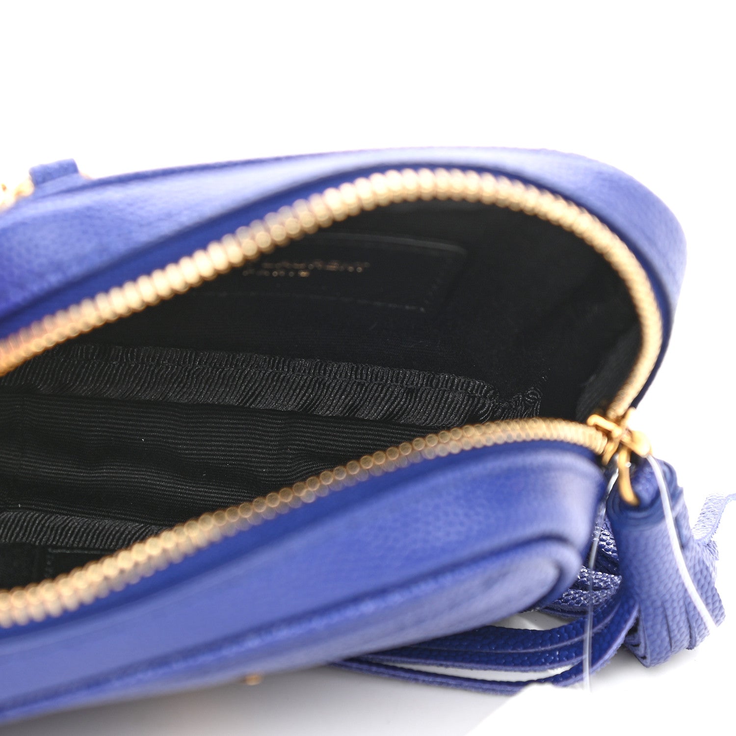 Saint Laurent Grain De Poudre Matelasse Monogram Baby Lou Camera Bag Sapphire Blue 5 of 9
