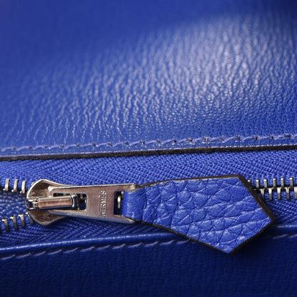 Hermes Togo Birkin 35 Bleu Electrique 20 of 37