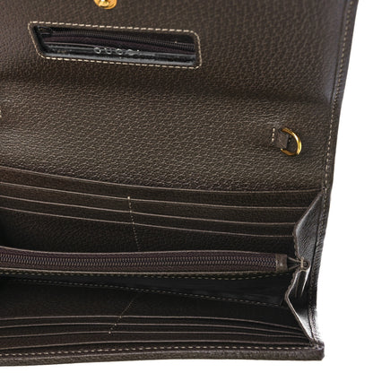 Gucci GG Supreme Monogram Web Ophidia Wallet On Chain Brown 5 of 9