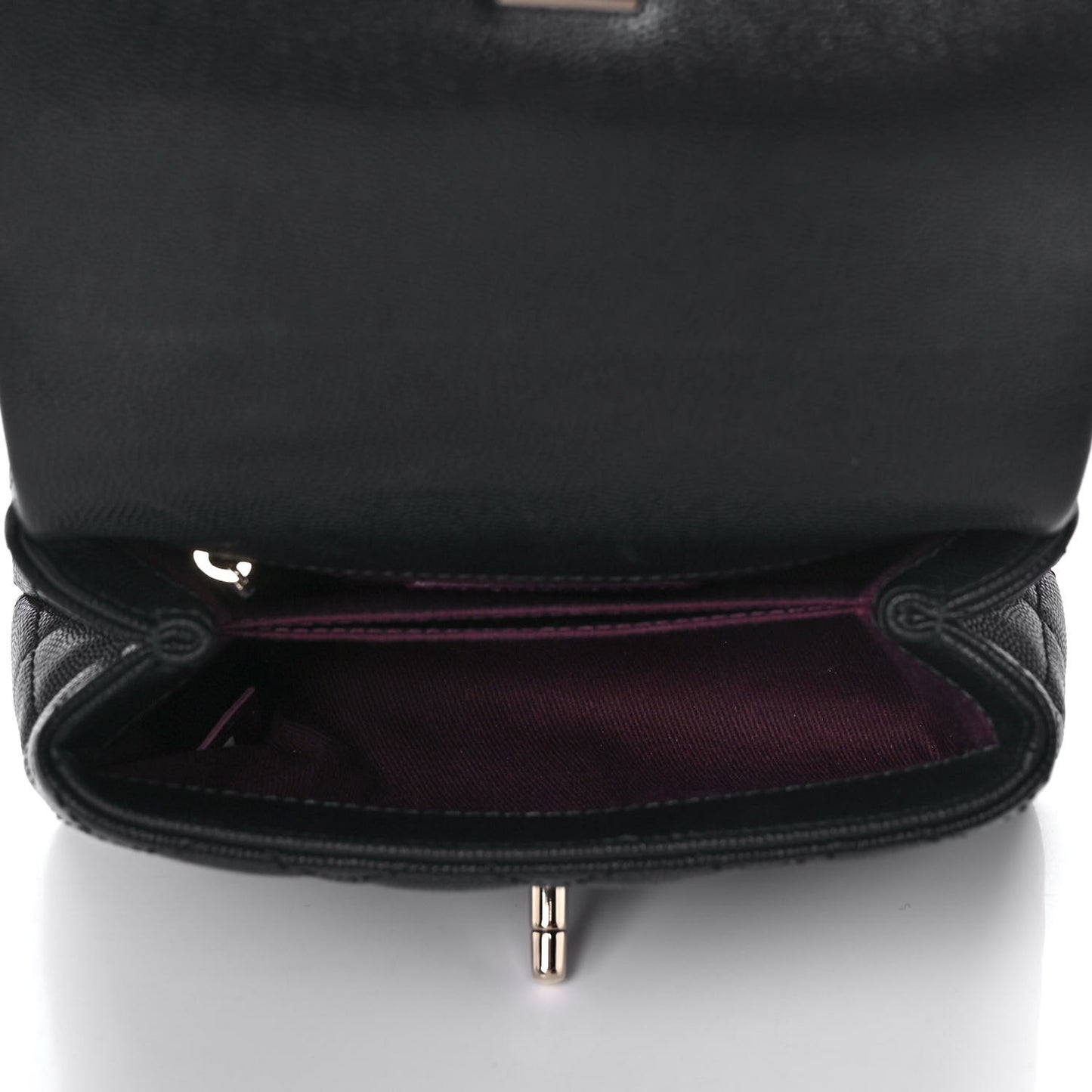 Caviar Quilted Extra Mini Coco Handle Flap Black