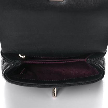 Chanel Caviar Quilted Extra Mini Coco Handle Flap Black 5 of 12