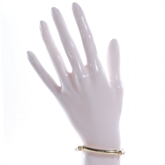 Sterling Silver 14K Yellow Gold 5mm Metro Cable Bracelet