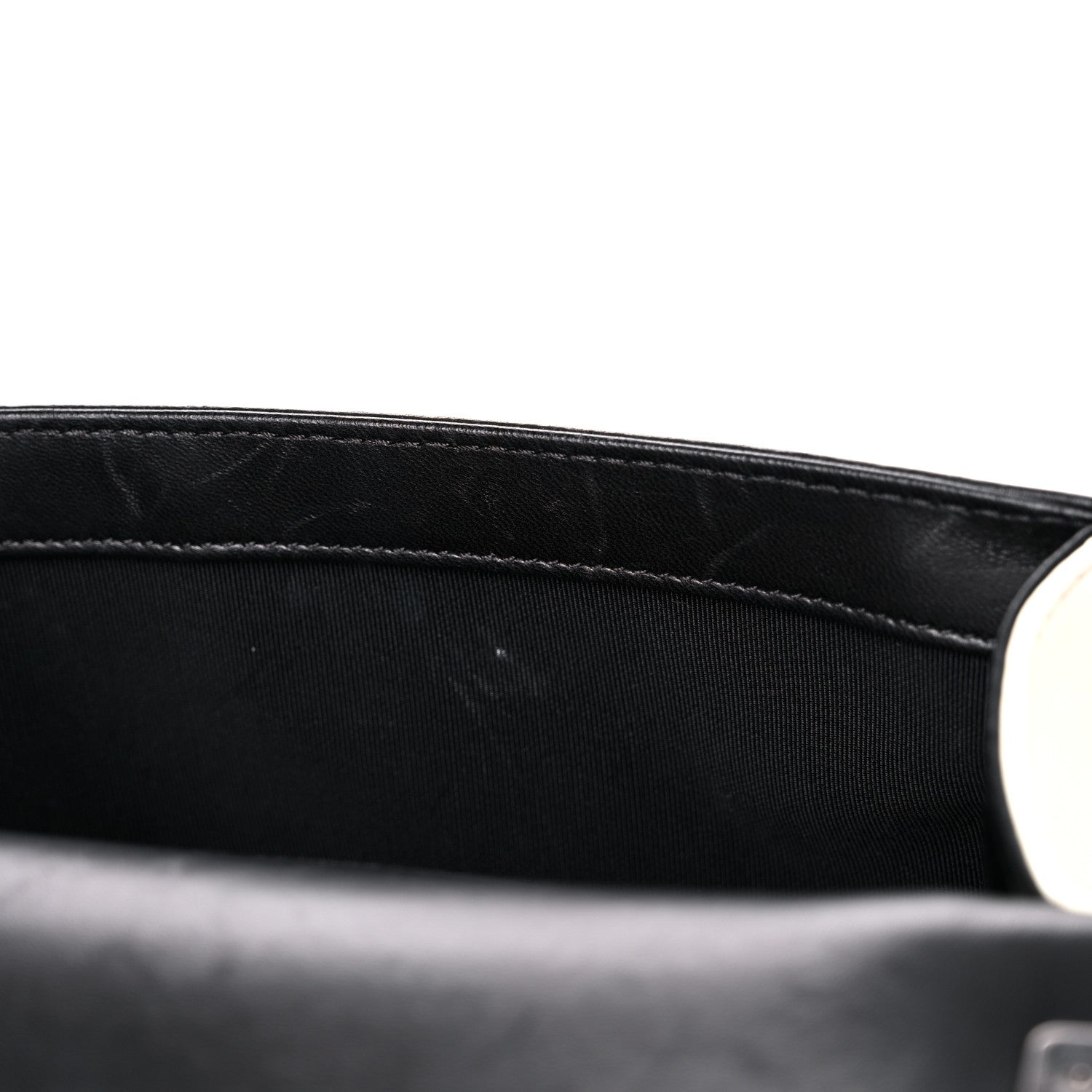 Chanel Lambskin Quilted Small Boy Flap Black White 16 of 16