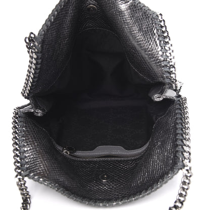 Stella McCartney Metallic Snake Print Small Falabella Tote Ruthenium 5 of 12