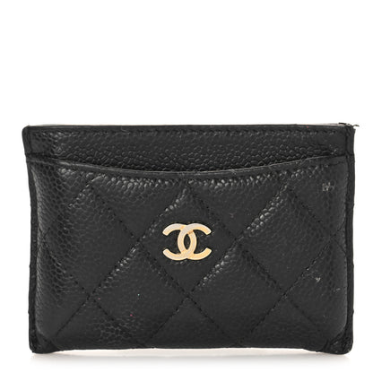 Chanel Caviar Quilted Card Holder Black 1 of 12
