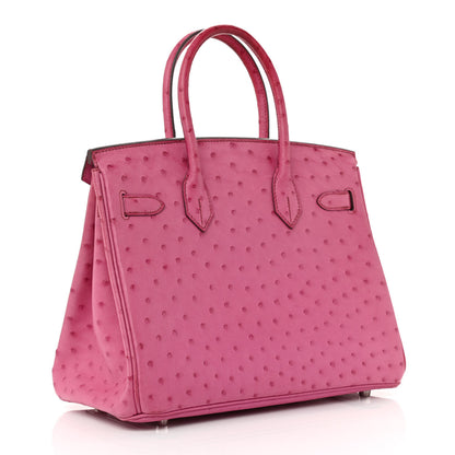 Hermes Ostrich Birkin 30 Fuchsia 2 of 9