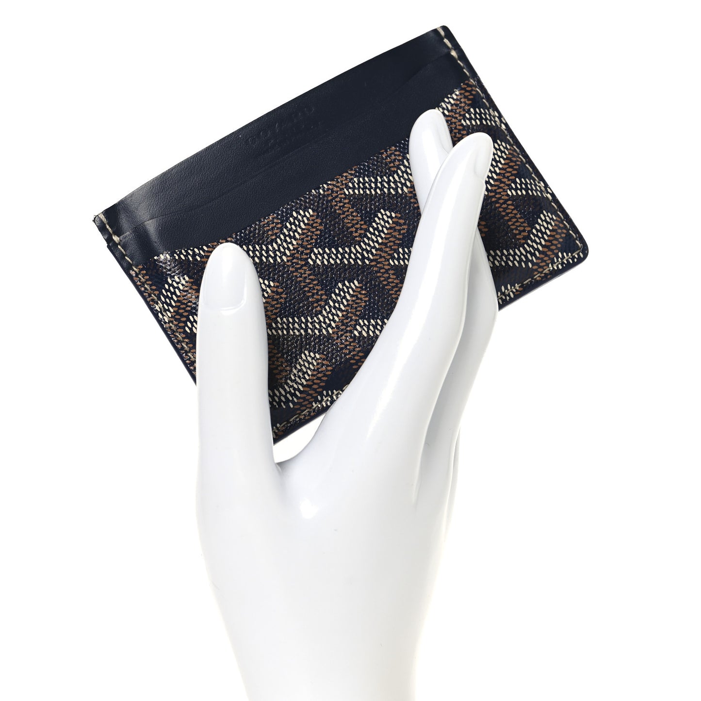 Goyardine Saint Sulpice Card Holder Navy