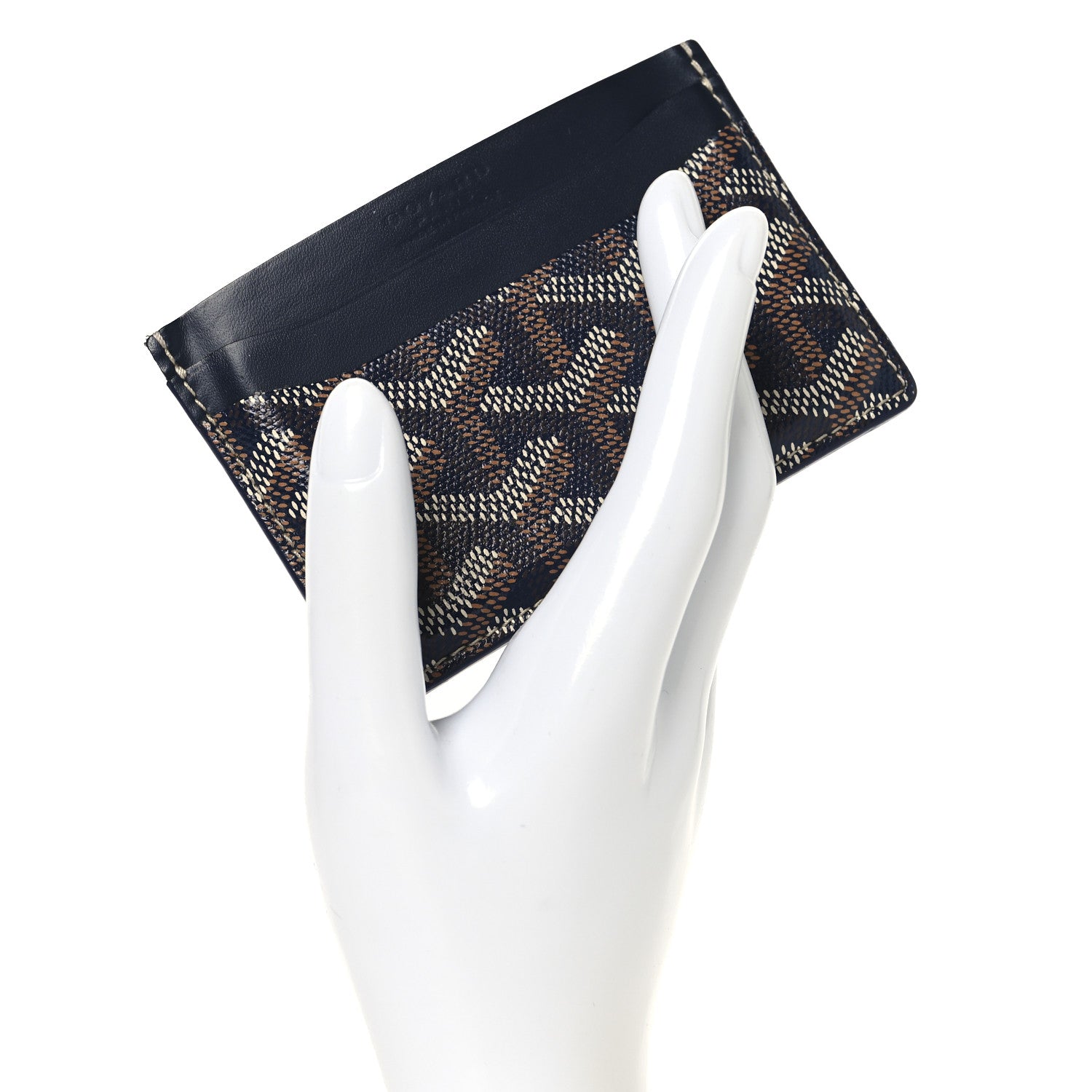 Goyard Goyardine Saint Sulpice Card Holder Navy 2 of 6
