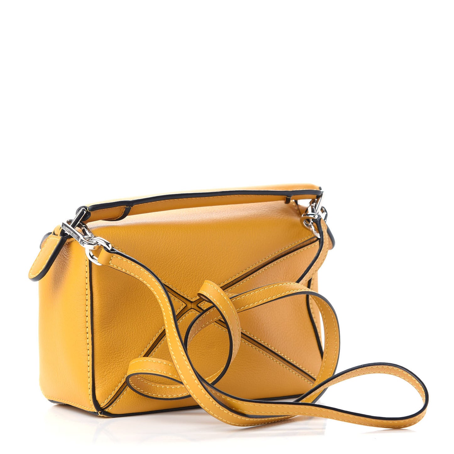 Calfskin Mini Puzzle Bag Narcisus Yellow