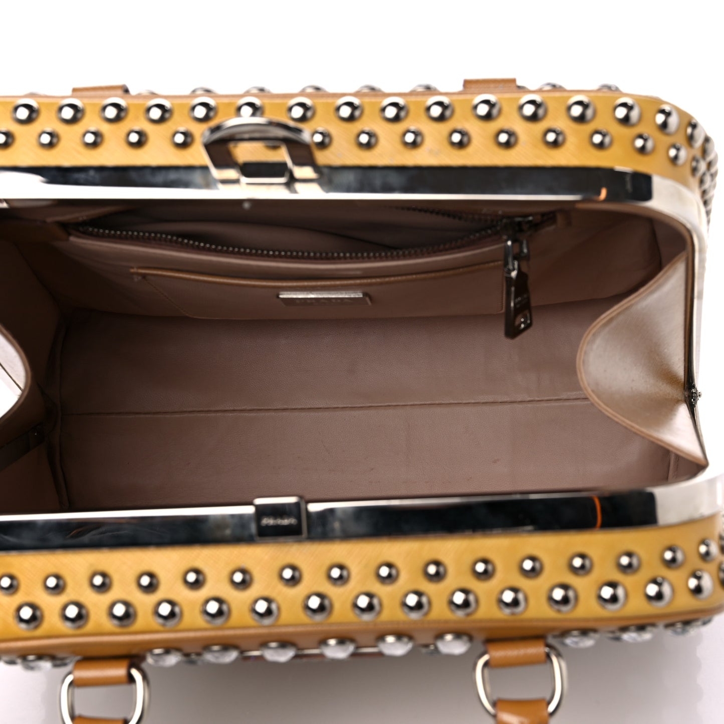 Saffiano Vernice Crystal Bag Cammeo