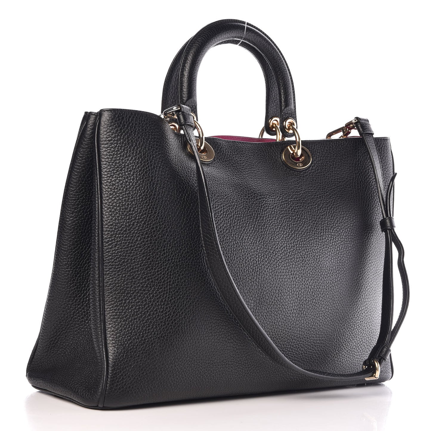 Bullcalf Large Diorissimo Tote Black Rose Indien