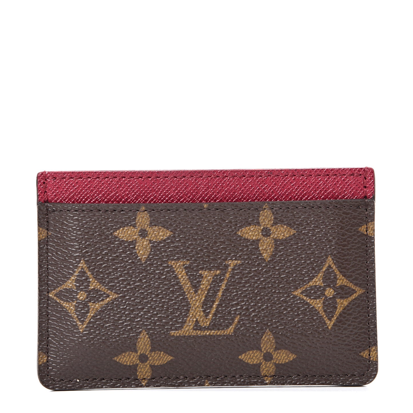 Monogram Card Holder Fuchsia